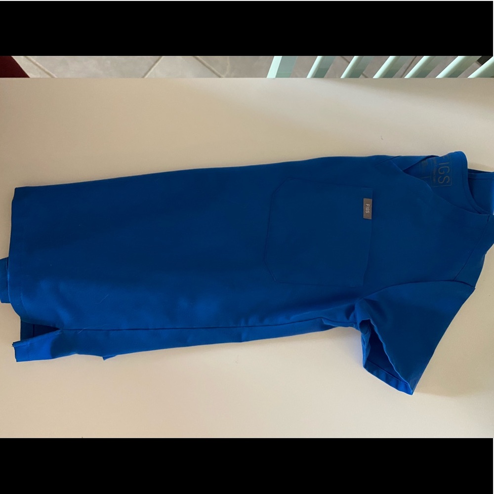 Figs scrubs royal blue